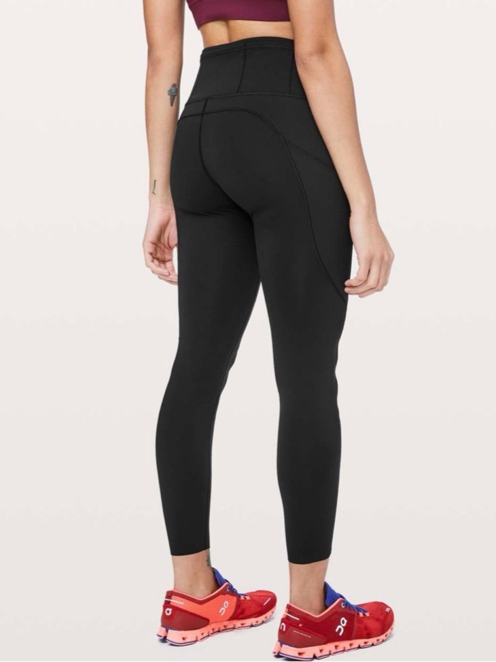 Lululemon Fast & Free 7/8 Tight II *Non-Reflective Nulux 25" in Black Size 0